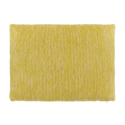 coussin en laine mohair  jaune 30x40cm